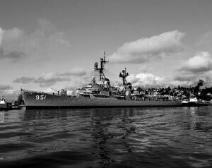 USS Turner Joy Black and White Image